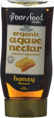 The Groovy Food Company Organic Agave Nectar Honey Flavour 250ml (Pack of 3)