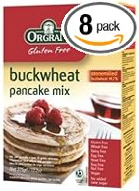 8 Pack of Gluten Free Orgran Buckwheat Pancake Mix 375 g