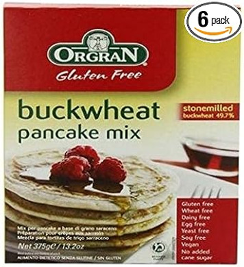 Orgran Buckwheat Pancake Mix 375g x 6 (Pack of 6)