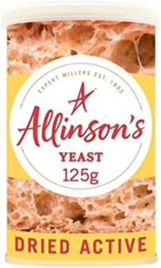 Allinson Dried Active Baking Yeast, 125g