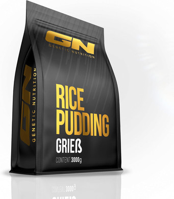 GN Laboratories Rice Semolina Pudding - (3000 g) - Optimal Carbohydrate Source - Creamy Consistency - Quick and Easy Preparation - 100% Rice Flour - Made in Germany