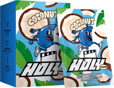 HOLY Hydration 10er Tasting Box Coconut with coconut flavor powder | 10 servings with valuable electrolytes & minerals | Hydration Drink | Vegan with natural fruit flavors