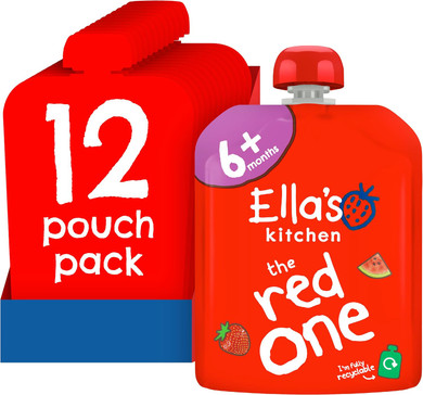 Ella's Kitchen The Red One Smoothie Fruits 90 g (Pack of 12) (Organic)