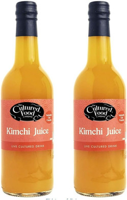 The Cultured Food Company Kimchi Juice 2 x 500ml  Fermented Probiotic Drink  Unpasteurised  Gut Health Support  Kimchi Shot  Live Cultures  No Preservatives  Traditionally Made  Irish Crafted