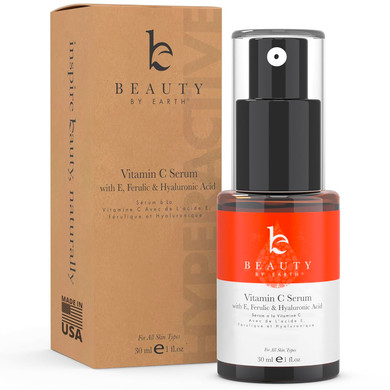 Face Serum - Vitamin C Serum For Face Serum With Hyaluronic Acid & Ferulic Acid Serum For Firmer Skin, Moisturizing Serum For Sensitive Skinvitamin C1 Fl Oz (Pack Of 1)