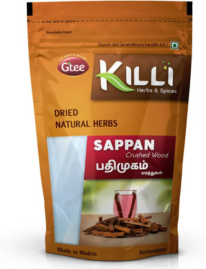 KILLI Sappan Wood | Pathimugam | Patang | Pathimukham Crushed, 100g
