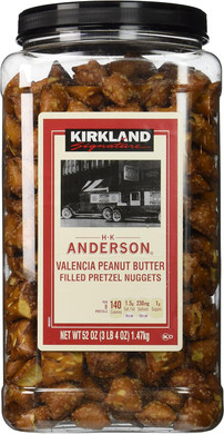 Kirkland Signature H.K Anderson Valencia Peanut Butter Filled Pretzel Nuggets: 52 Oz - Cos9
