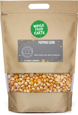 Wholefood Earth Popping Corn 3 kg | GMO Free | Natural |