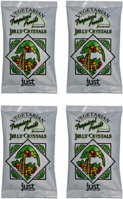 (4 PACK) - Just Wholefoods - Tropical Jelly Crystals | 85g | 4 PACK BUNDLE
