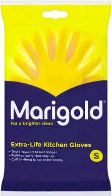MARIGOLD Extra Life Kitchen Glove 1 single, Yellow, Small