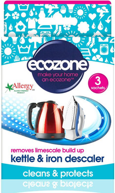 Ecozone Kettle & Iron Descaler Sachets, Pack of 3