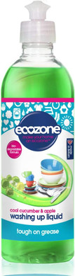 Ecozone Cool Cucumber & Apple Washing Up Liquid | Tough on Grease | 500ml