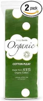 Simply Gentle | Organic Cotton Wool Pleats | 2 x 100g