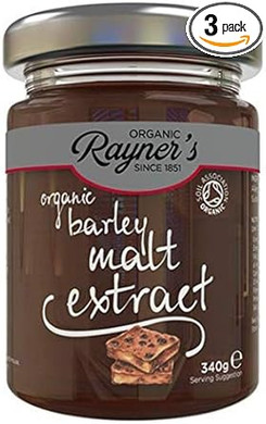 Rayners Barley Malt Extract - Organic 340g (Pack of 3)