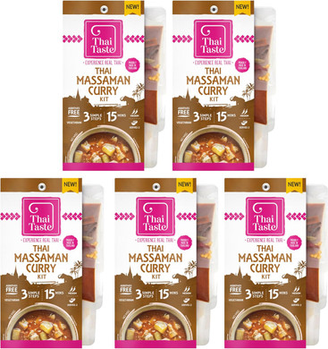 5x Thai Taste Thai Massaman Curry Meal Kit 235g