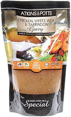 Atkins & Potts Range (Chicken White Wine and Tarragon Gravy 2 x 350g)