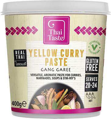 Thai Taste Yellow Curry Paste in Tub 400 g (Pack of 3)