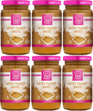 Thai Taste Satay Peanut Sauce, Pack of 6