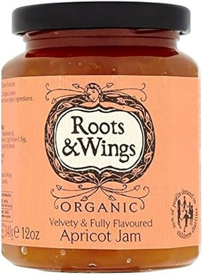 Roots & Wings Organic Apricot Jam 340g - Pack of 2