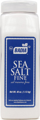 Badia Sea Salt fine 40 oz 1.13kg