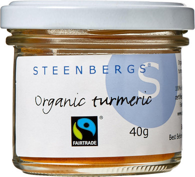 Steenbergs Organic Turmeric Powder Fairtrade 40 g (Pack of 3)