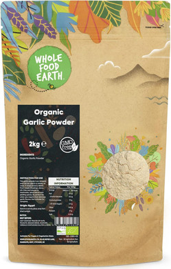 Wholefood Earth Organic Garlic Powder 2 kg | GMO Free | Certified Organic