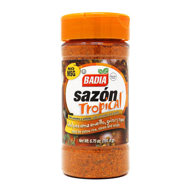 Badia Sazon Tropical With Coriander And Annato, 6.75 oz