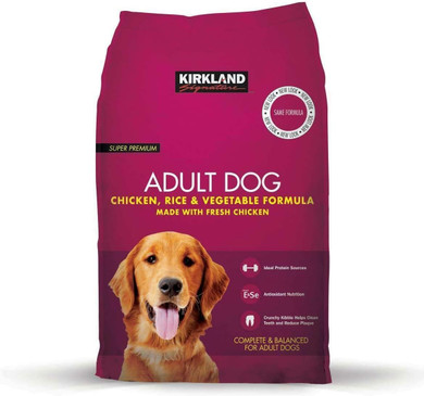 Kirkland Signature Super Premium Adult Dog Chicken Rice & Vegetable - 12kg