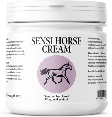 Sensipharm Sensi Horse Cream 300 g - Mauk Ointment for Horses - Skin-Friendly Zinc Ointment Horse with Vitamin D for Horses Against Mauke Horse and Jet Rot Horse Skin-Friendly Pain Free Hoof Care