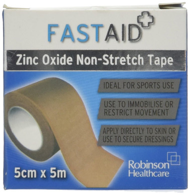 Fastaid 4484 Zinc Oxide Non-Stretch Tape 5cm x 5m