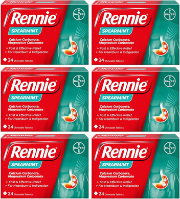 RENNIE Spearmint - Pack of 24 Tablets