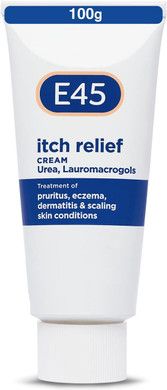 E45 Itch Relief Cream 100g  Anti Itch Cream for Skin Irritation  Non-Greasy E45 Cream to Relieve Itching  Eczema Dermatitis Cream  Instantly Soothes and Calms Skin