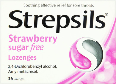 6 x Strepsils Strawberry S/F 36