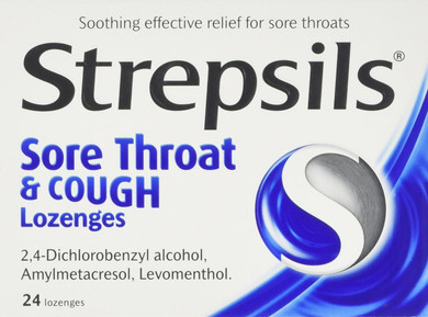 Strepsils Sore Throat And Cough Lozenges - 24 Lozenges