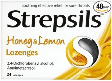 Strepsils Honey and Lemon Lozenges - Pack of 24 x 2