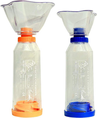 Aerosol Spacer Chamber - Compact Asthma Inhaler with Masks (Suitable for Children and Adults) (2)