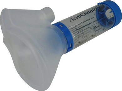 Firstaid S0898150 Aerochamber Plus Inhaler Chamber with Mask, Blue