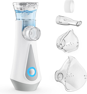 Nebuliser Machine for Adults & Kids, Spray Nebuliser with Charging Function, Handheld Inhaler Easy to Use & Clean, Suit for Home & Travel
