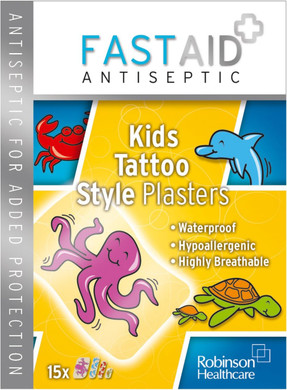 Fastaid+ Antibacterial Barrier Kids 15