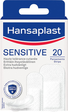 Hansaplast Pack of 20 Sensitive Plasters (2 Sizes)