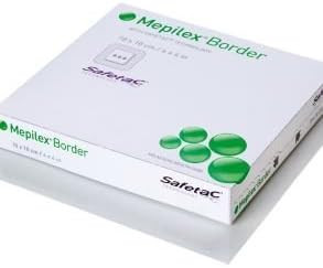 Mepilex Border Soft Silicone Foam Dressing - Size 3x3 - Box of 5 by Mepilex