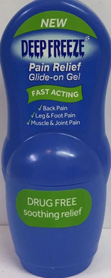 Three Packs of Deep Freeze Pain Relief Glide On Gel 50g