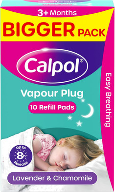 Calpol Vapour Plug Refill Pads Lavender & Chamomile 3+ Months, Pack of 10