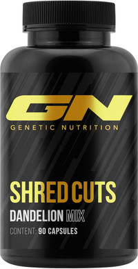 GN Laboratories Shred Cuts - Defining - Dandelion Complex - 1,000 mg Dandelion Root Extract + Juniper, Bearberry & Nettle - High Dose 10:1 Formula - 120 Vegan Capsules