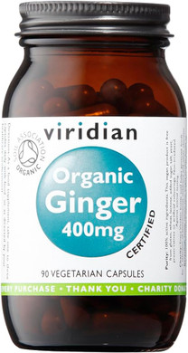 Organic Ginger Root 400mg: 90 Veg Caps