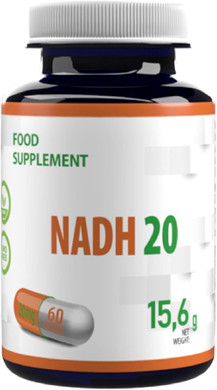 Hepatica NADH 20mg | 60 Vegan Capsules | High Strength Energy, Brain & Cellular Support | 3rd Party Lab Tested | Non-GMO & Gluten-Free