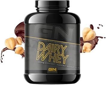 GN Laboratories 100% Dairy Whey Protein Powder 1 kg (Hazelnut Nougat) - Protein Powder with 23 g Protein per Serving, Ideal for Muscle Building and Preservation, Tested Quality, Made in Germany