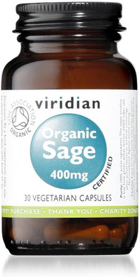 Organic Sage 400mg: 30 Veg Caps