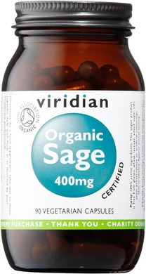 Organic Sage 400mg: 90 Veg Caps
