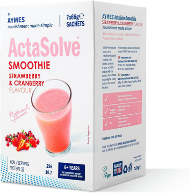 AYMES - ActaSolve Smoothie - Mango - 42 Servings - Vegan-Friendly Nutritional Powder - Gluten Free - Suitable for Adults and Children Aged 3+